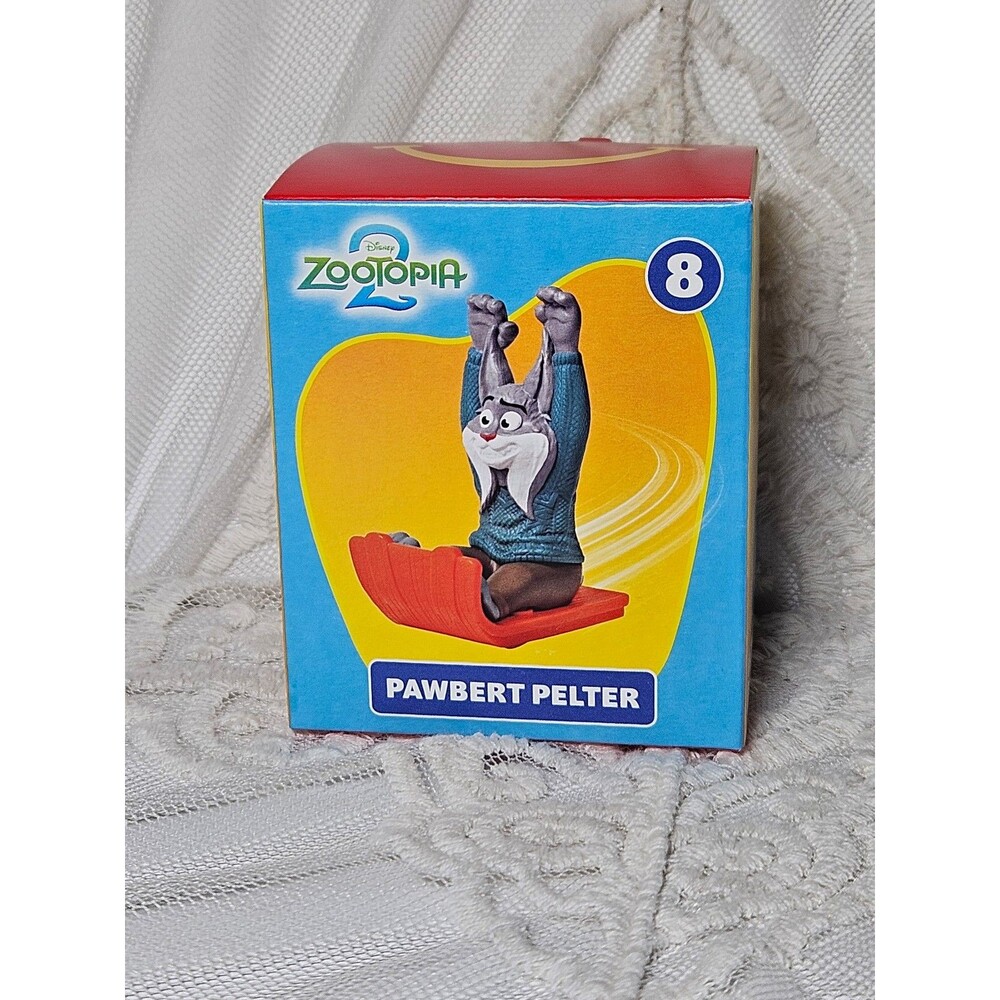 Disney Zootopia 2 Pawbert Pelter #8 McDonald's Happy Meal Toy New in Box